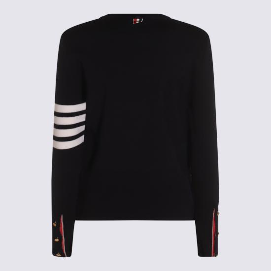 26SS 톰브라운 울 밀라노 스티치 클래식 4바 풀오버 니트 FKA239A00014415 Blue - THOM BROWNE