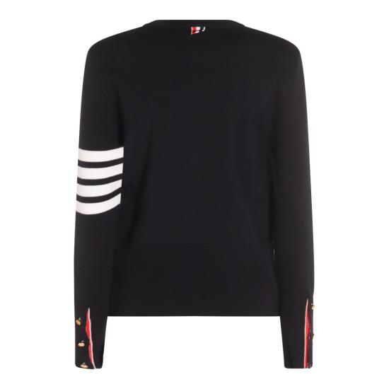 26SS 톰브라운 울 밀라노 스티치 클래식 4바 풀오버 니트 FKA239A00014415 Blue - THOM BROWNE