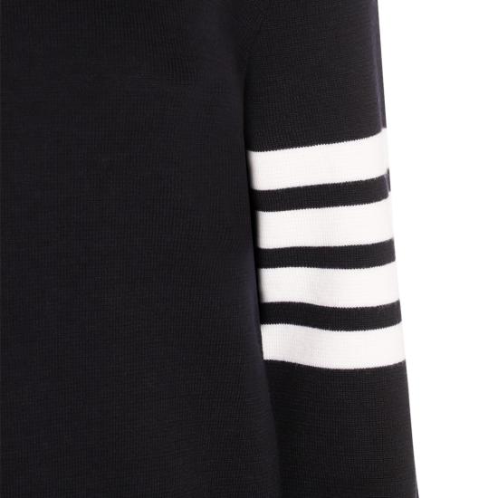 26SS 톰브라운 울 밀라노 스티치 클래식 4바 풀오버 니트 FKA239A00014415 Blue - THOM BROWNE