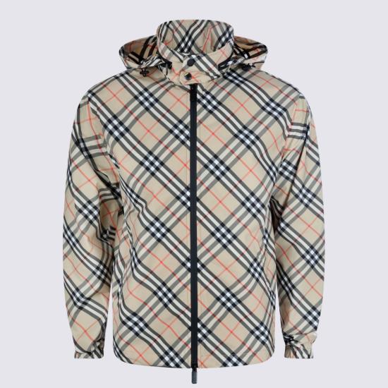 26SS 버버리 체크 나일론 바람막이 자켓 8121319B9368 Neutrals - BURBERRY