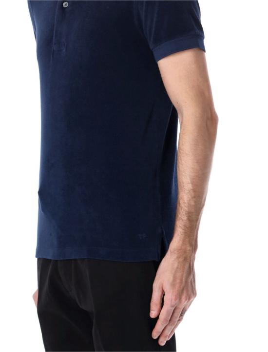 26SS 톰포드 폴로 티셔츠 JPS003JMC079 Blue - TOMFORD