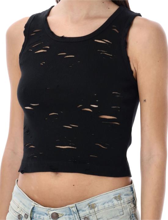 26SS 알13 민소매 티셔츠 R13WK080K001A Black - R13