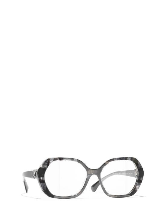 26FW 샤넬 안경 CH3496 1817 NEW EXCLUSIVE BLACK TWEED - CHANEL