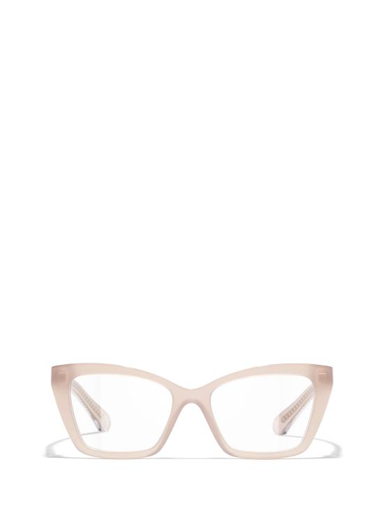 26FW 샤넬 안경 CH3494 1812 TRANSPARENT BEIGE PINK