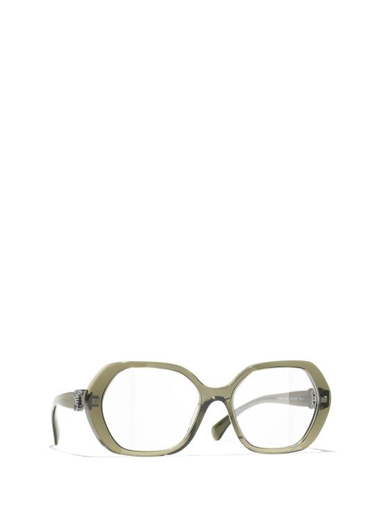 26FW 샤넬 안경 CH3496 1742 CRYSTAL OLIVE - CHANEL