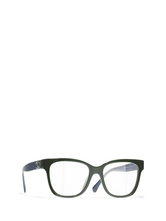 26FW 샤넬 안경 CH3472 1825 TEAL GREEN BLUE - CHANEL