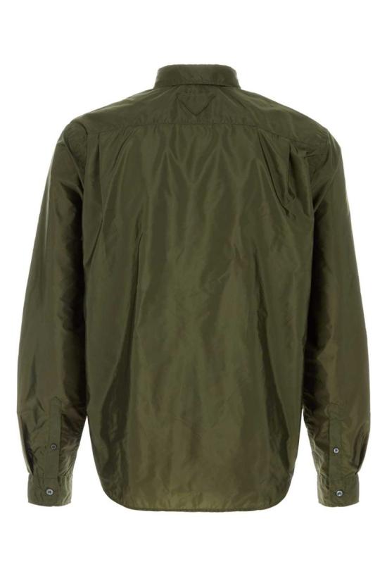 26SS 프라다 긴팔 셔츠 SC834SOOO1WQ9 F0161 GREEN - PRADA