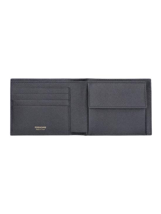 26SS 살바토레 페라가모 간치니 반지갑 775646001 Black - SALVATORE FERRAGAMO