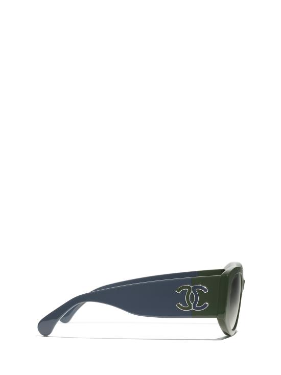 26FW 샤넬 선글라스 CH5524 1825E1 TEAL GREEN BLUE - CHANEL