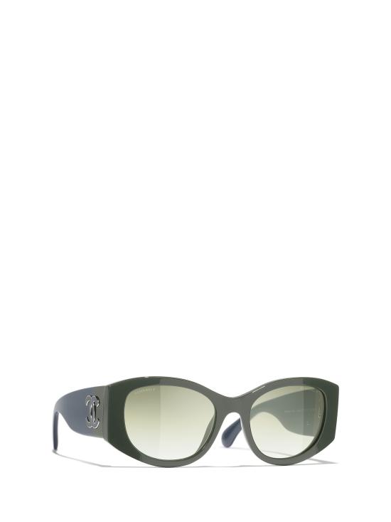 26FW 샤넬 선글라스 CH5524 1825E1 TEAL GREEN BLUE - CHANEL