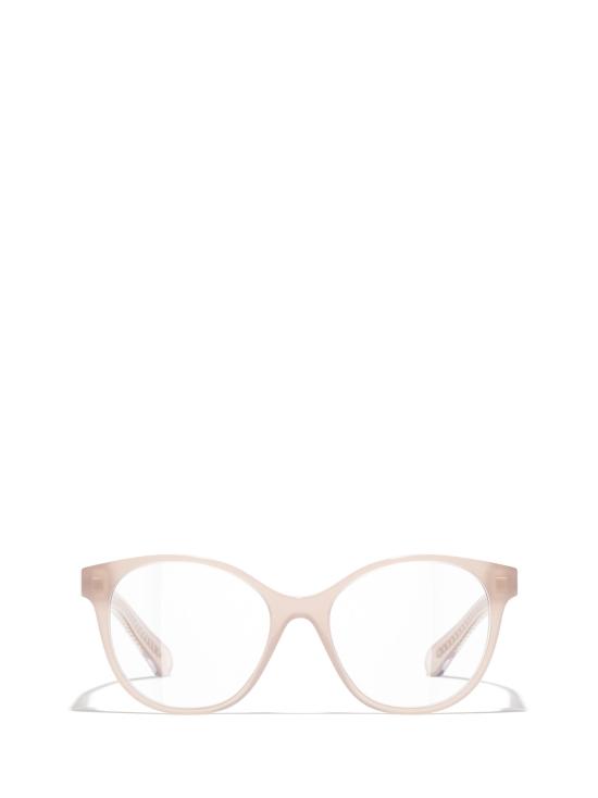 26FW 샤넬 안경 CH3493 1812 TRANSPARENT BEIGE PINK