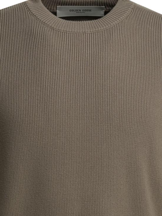26SS 골든구스 Golden 레터링 크루넥 스웨터 GMP00841P00211215192 Beige - GOLDEN GOOSE