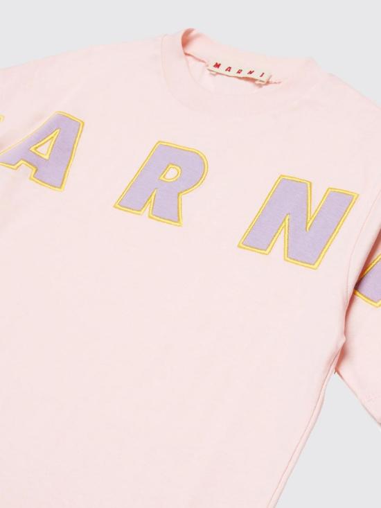 26SS [키즈] 마르니 티셔츠 M01733M00RF 0M351 Pink - MARNI