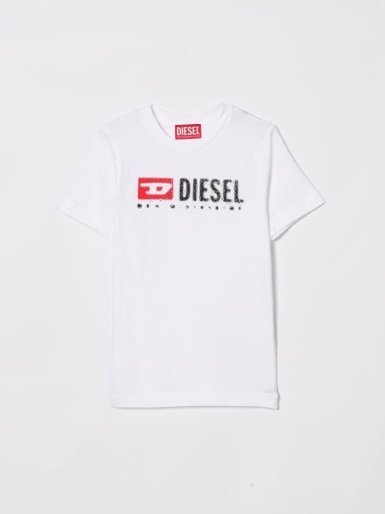 26SS [키즈] 디젤 티셔츠 J0247500YI9 K100 White