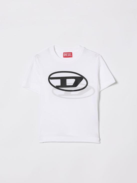 26SS [키즈] 디젤 티셔츠 J0260100YI9 K100 White