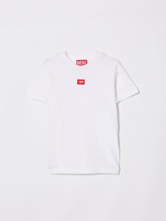 26SS [키즈] 디젤 티셔츠 J025010GRAI K100 White