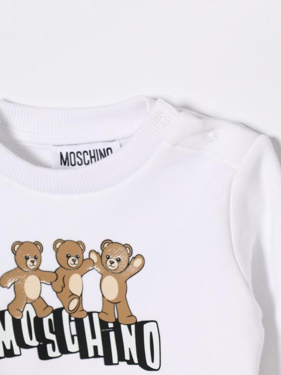 26SS [키즈] 모스키노 풀오버 MTF060LCA89 10101 White - MOSCHINO