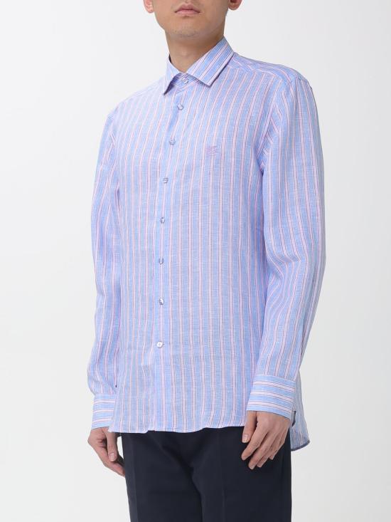 26SS 에트로 긴팔 셔츠 MRIB000299TR341 S9880 Gnawed Blue - ETRO