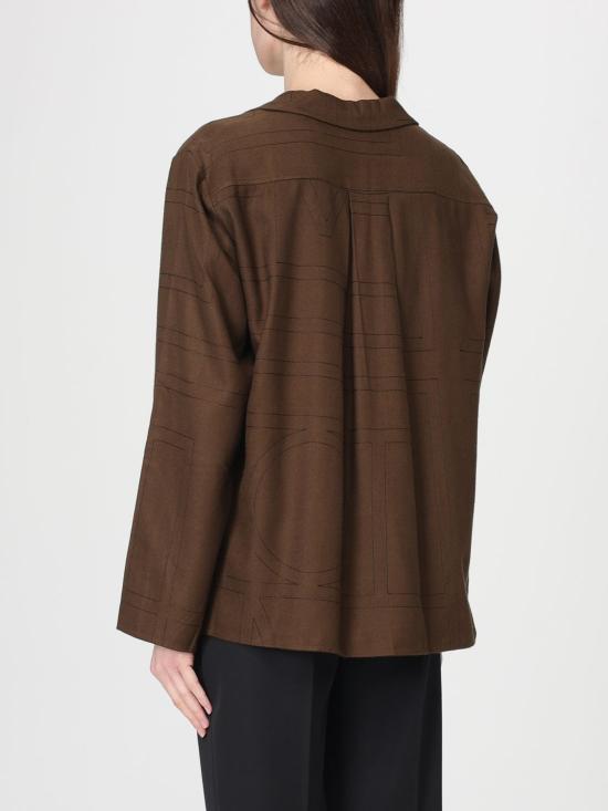 26SS 토템 셔츠 251WRT976FB0080 034 Brown - TOTEME