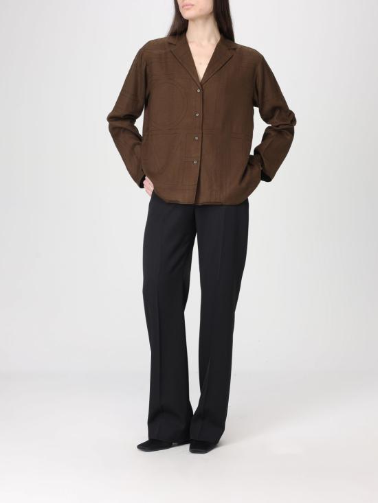 26SS 토템 셔츠 251WRT976FB0080 034 Brown - TOTEME