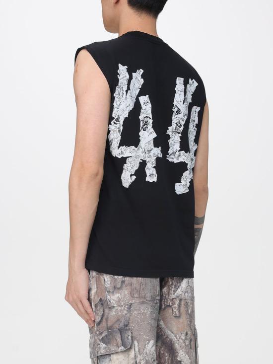 26SS 44레이블 반팔 티셔츠 B0030654FA706 P756 Black - 44 LABEL