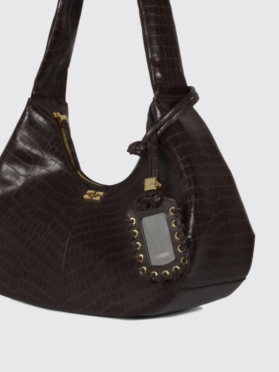 26SS 가니 부 호보백 A7166 890 Cocoa - GANNI