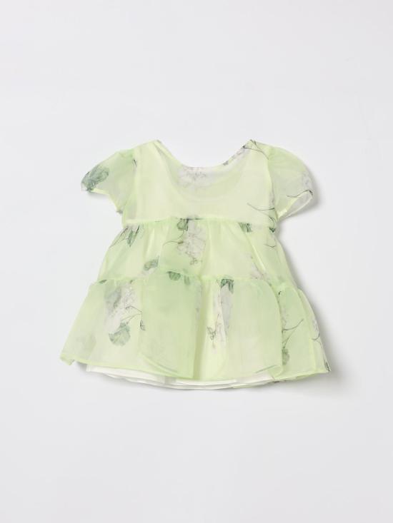 26SS [키즈] 모나리자 원피스 71G9137652 0020 Lime - MONNALISA