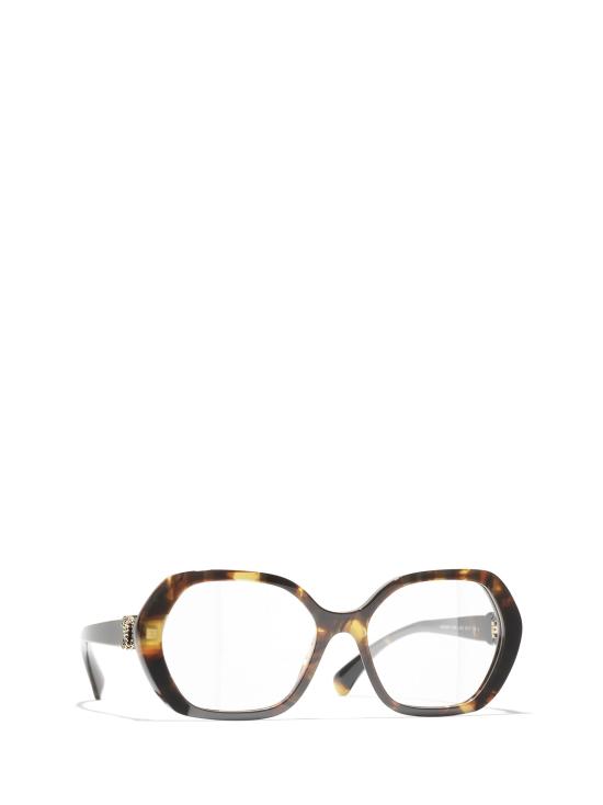 26FW 샤넬 안경 CH3496 1818 NEW EXCLUSIVE HAVANA TWEED - CHANEL