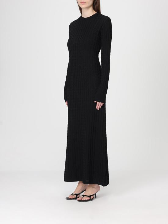 26SS 토템 롱 원피스 251WRD0142YA0036 001 Black - TOTEME