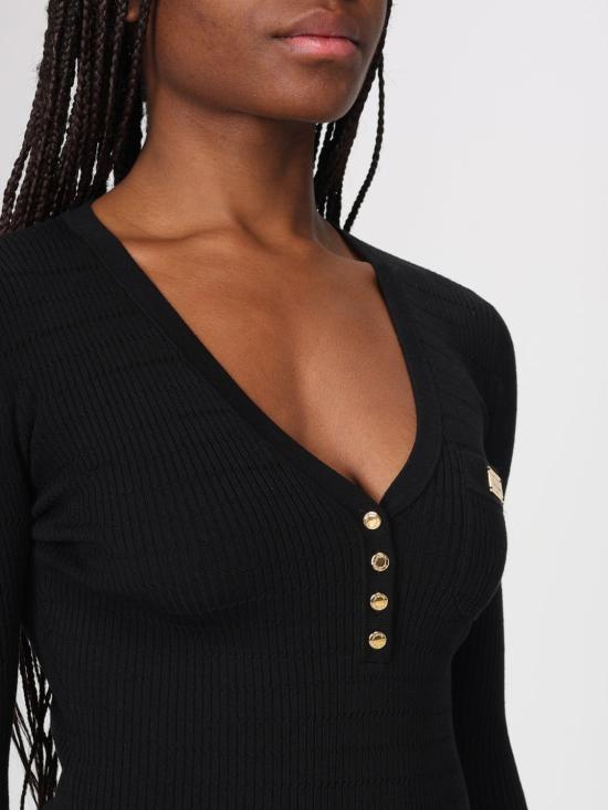 26SS 엘리자베타프랜치 롱 원피스 AM14B61E2 110 Black - ELISABETTA FRANCHI