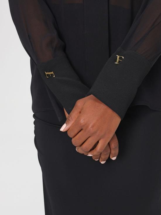 26SS 엘리자베타프랜치 셔츠 CA14861E2 110 Black - ELISABETTA FRANCHI