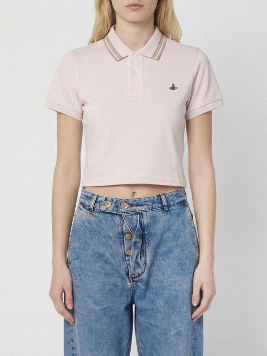 26SS 비비안웨스트우드 폴로 티셔츠 1H010004J00AU J402 Lilac