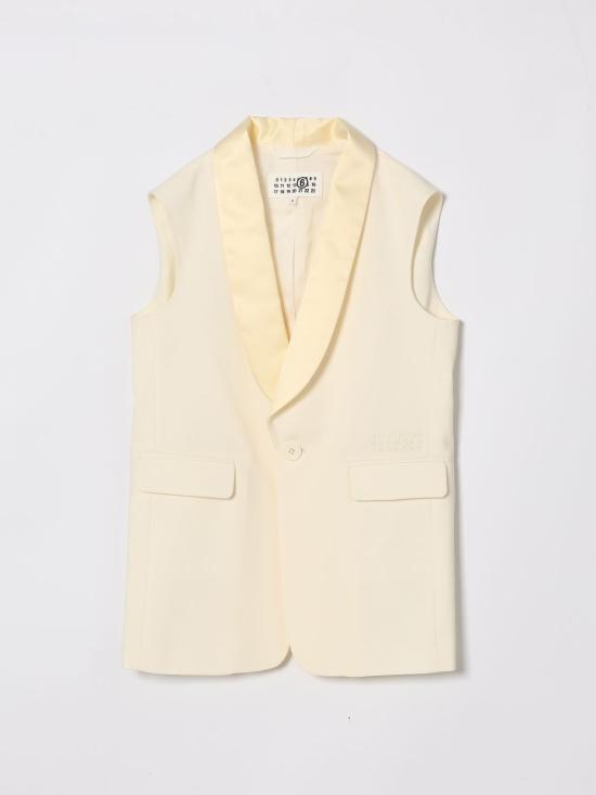 26SS [키즈] MM6 메종마르지엘라 베스트 M60933MM07G M6103 Yellow Cream