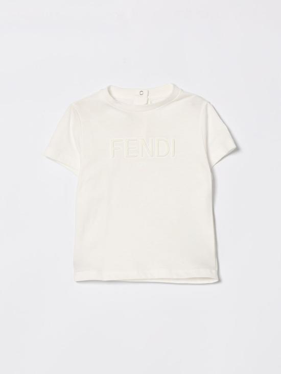 26SS [키즈] 펜디 티셔츠 BUI1107AJ F0TU9 White