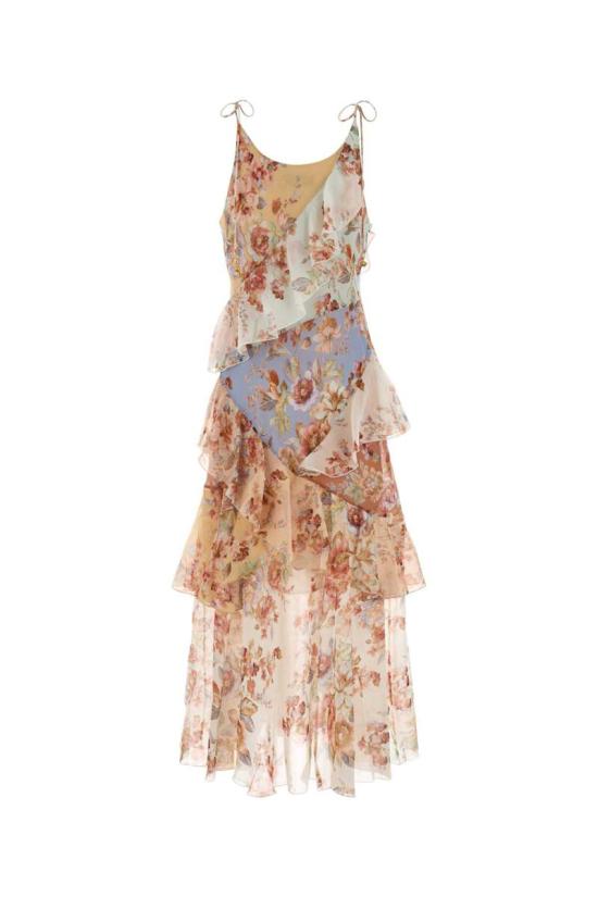 26SS 짐머만 롱 원피스 4997DRS261 SPLPR SPLICEDPRINT - ZIMMERMANN