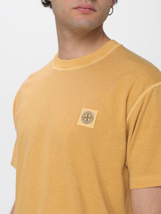 26SS 스톤 아일랜드 반팔 티셔츠 L1S152100026 V0134 Yellow - STONE ISLAND