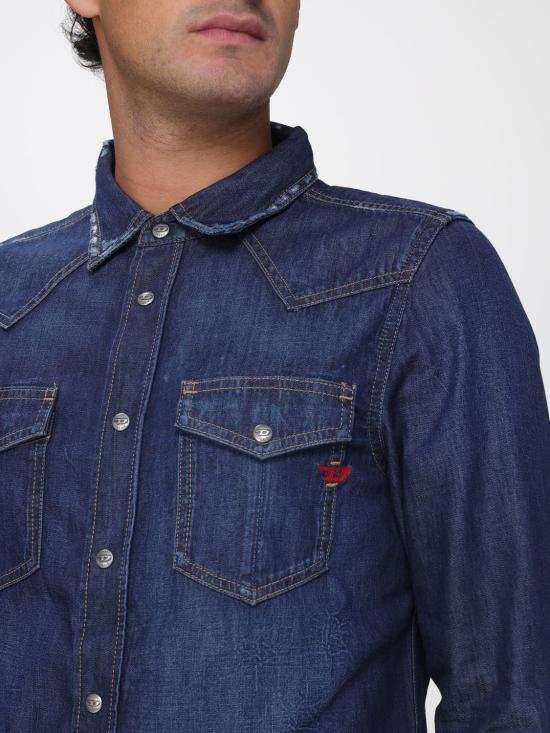 26SS 디젤 데님 셔츠 A126220BEBP 01 Denim - DIESEL