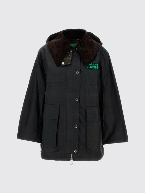 26SS 바버 X 가니 자켓 LWX1528 TN11 Black - BARBOUR X GANNI