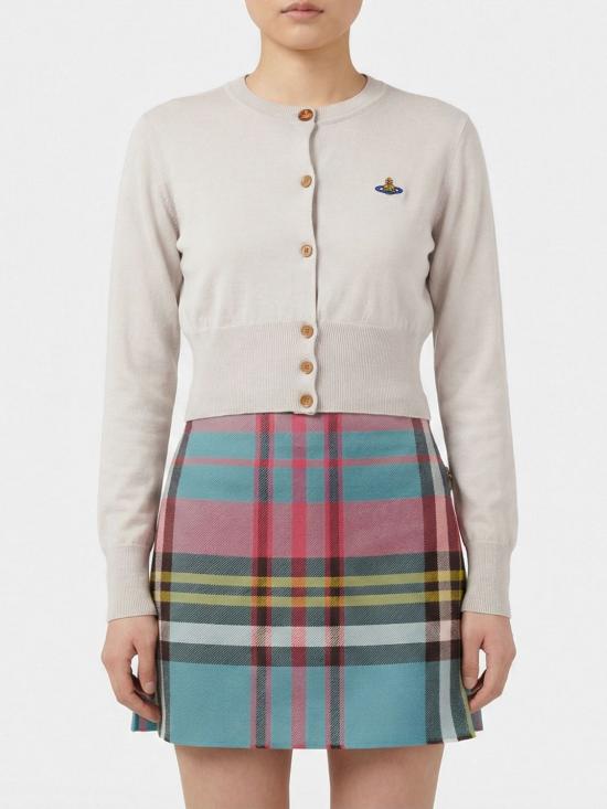 26SS 비비안웨스트우드 베아 크롭드 가디건 1803002UY001A P403 Grey