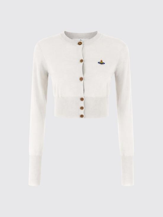 26SS 비비안웨스트우드 베아 크롭드 가디건 1803002UY001A P403 Grey - VIVIENNE WESTWOOD