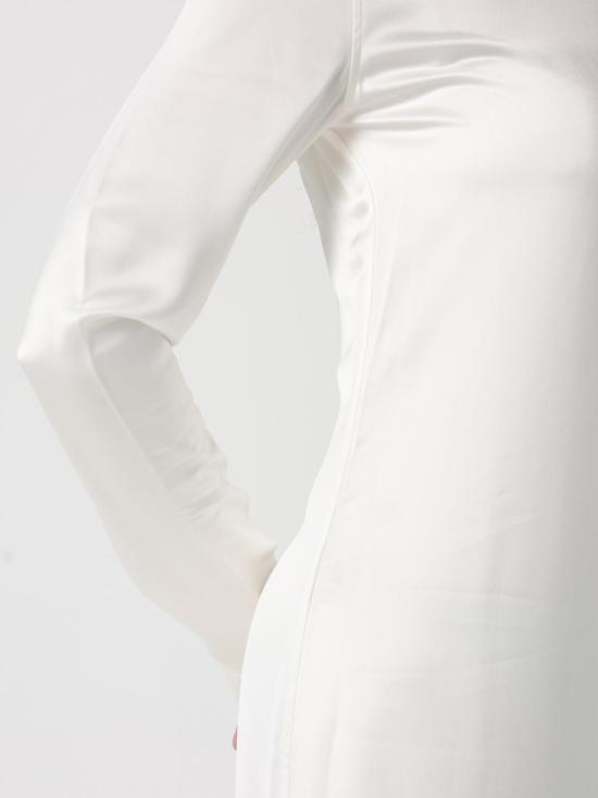 26SS 토템 롱 원피스 261WRD0331FB0546 047 White - TOTEME