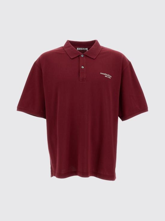 26SS 아크네 스튜디오 폴로 티셔츠 BL0433 ACE Burgundy - ACNE STUDIOS
