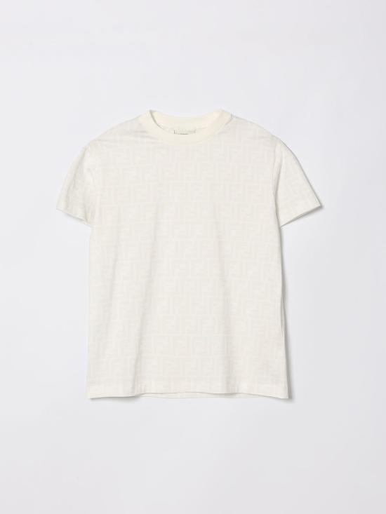 26SS [키즈] 펜디 티셔츠 JUI181ATRV F0TU9 White