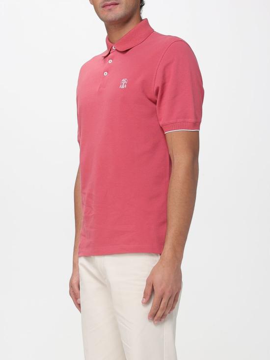 26SS 브루넬로 쿠치넬리 피케 폴로 셔츠 ME8548788 CKH22 Red - BRUNELLO CUCINELLI