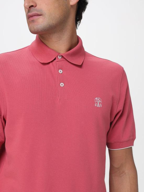 26SS 브루넬로 쿠치넬리 피케 폴로 셔츠 ME8548788 CKH22 Red - BRUNELLO CUCINELLI