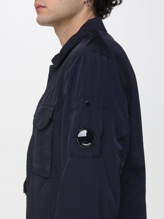 26SS 씨피 컴퍼니 크롬-R 렌즈 오버 셔츠 RSCMOS710A005904G 888 Blue - C.P. COMPANY