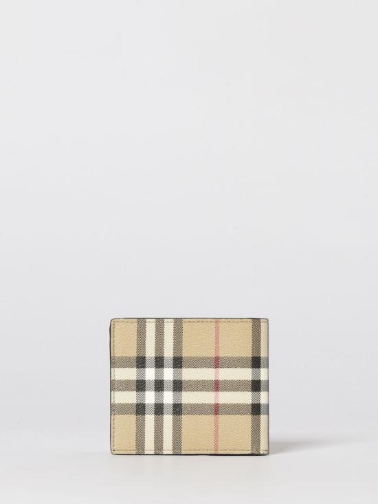 26SS 버버리 체크 바이폴드 지갑 8113133 Beige - BURBERRY