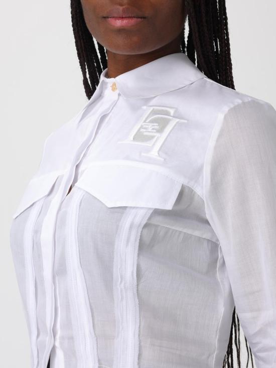 26SS 엘리자베타프랜치 셔츠 CA12661E2 100 White - ELISABETTA FRANCHI