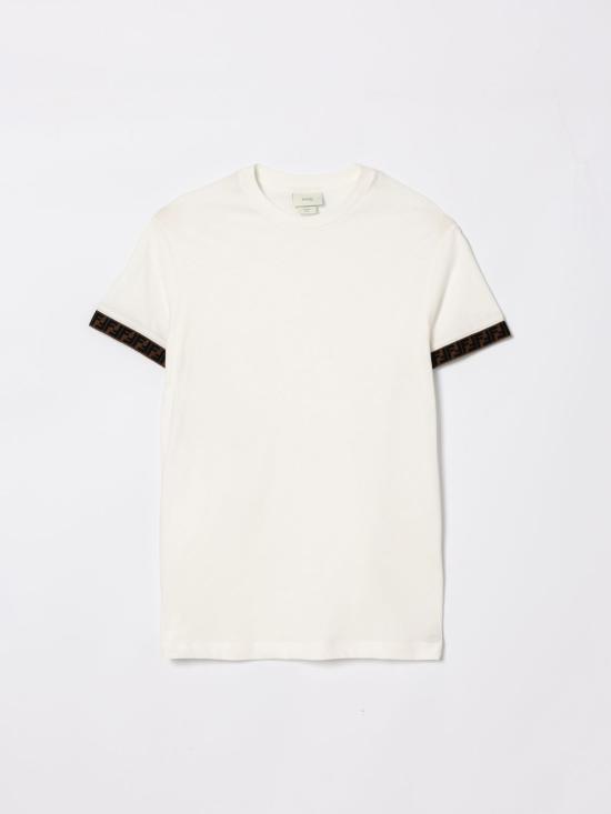 26SS [키즈] 펜디 티셔츠 JUI0187AJ F0TU9 White