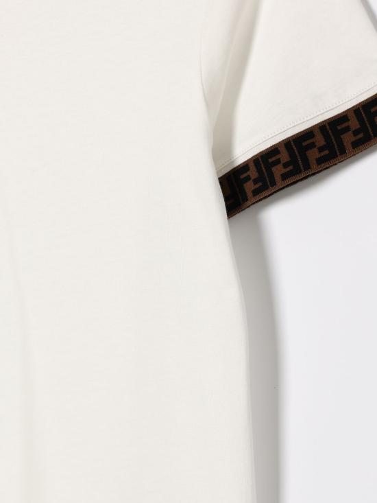 26SS [키즈] 펜디 티셔츠 JUI0187AJ F0TU9 White - FENDI